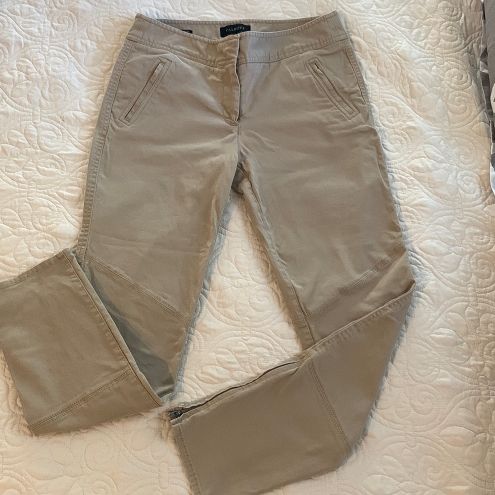 Talbots straight leg khaki jeans size 8